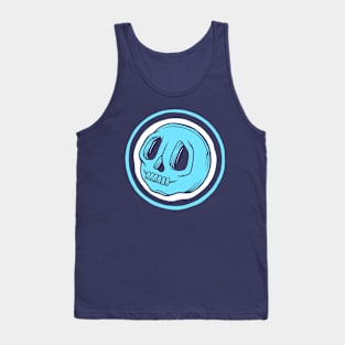 BluCranium Blue Skull Tank Top